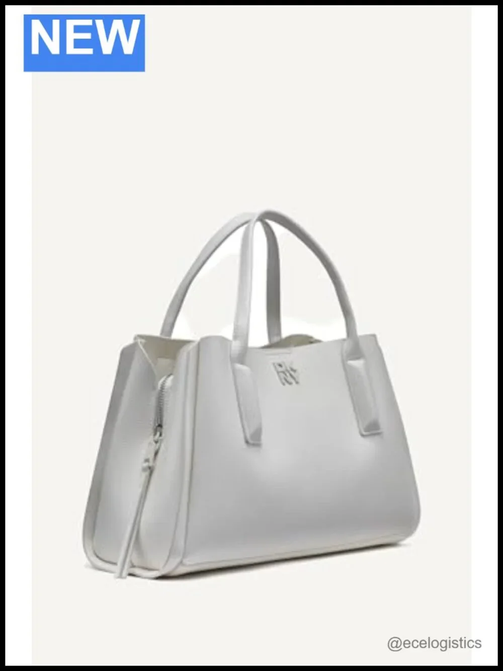 Faux Leather Satchel Bag with Adjustable Shoulder Strap